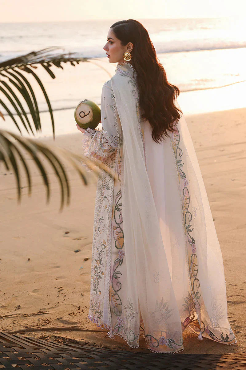 Ocean Pearl Chikenkari Lawn - SS5229