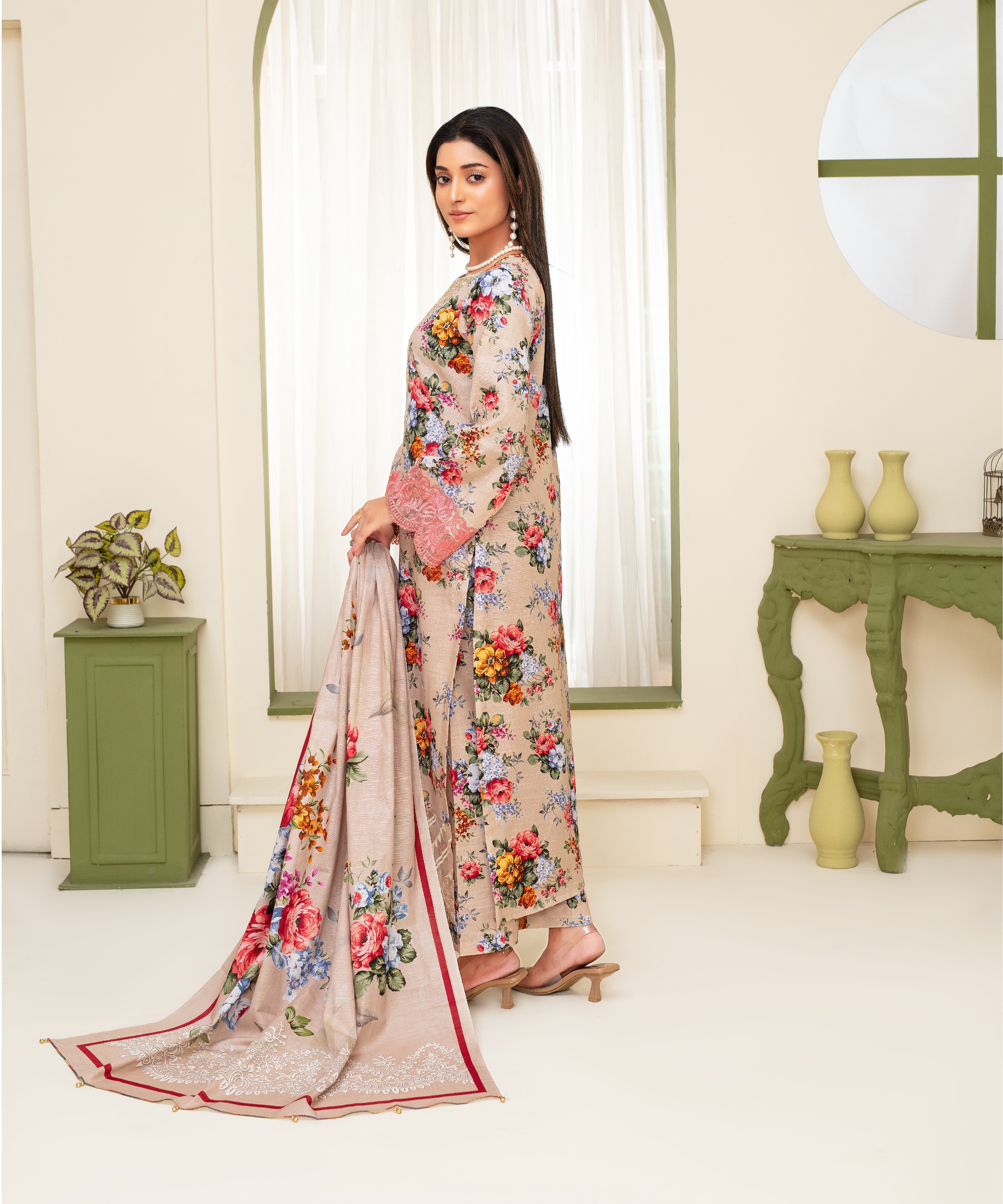 Creation Khaddar 3PC with Khaddar Printed Shirt & Trouser – ZC913