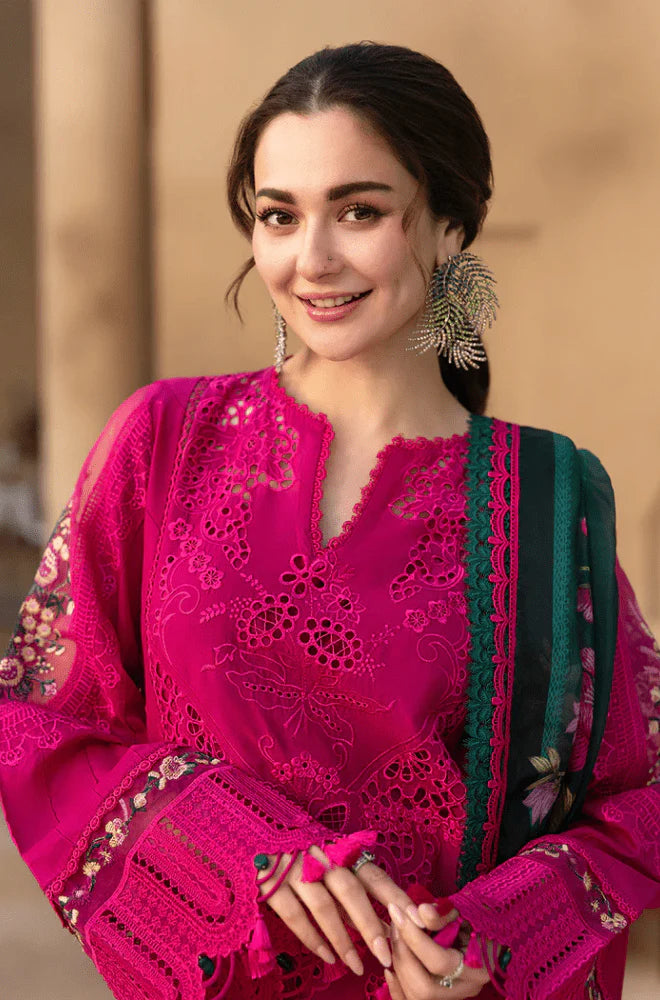 3PC Lawn Embroidered Shirt With Digital Printed Jacquard Dupatta- SS5038