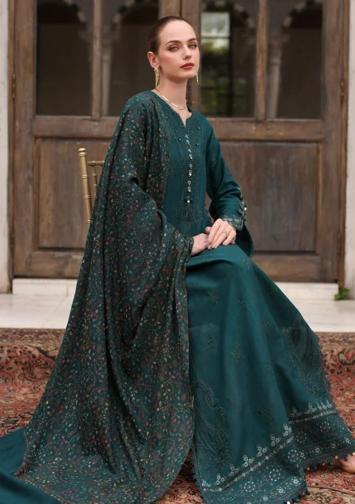 3PC Lawn Embroidered Shirt With Digital Printed Jauqard Dupatta-SS5128