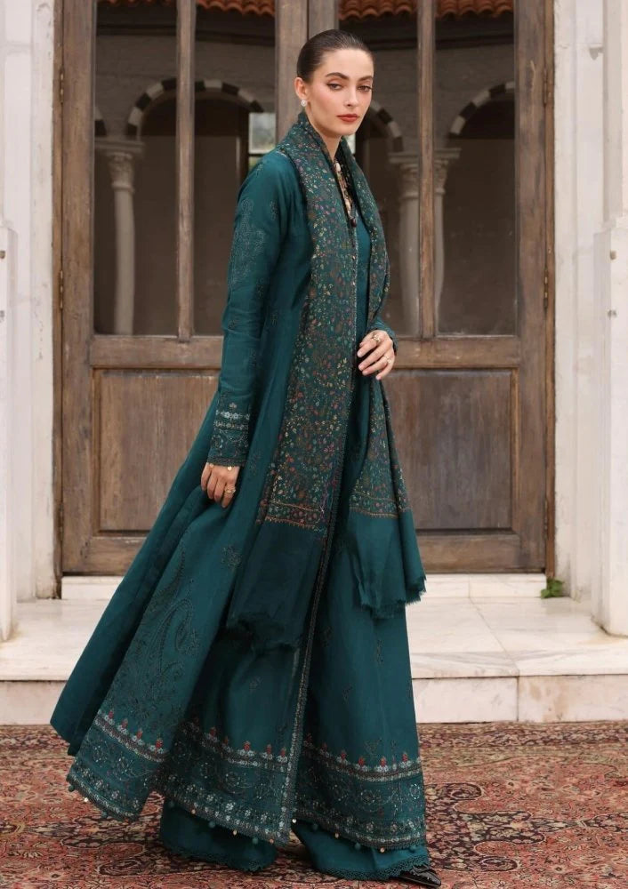 3PC Lawn Embroidered Shirt With Digital Printed Jauqard Dupatta-SS5128