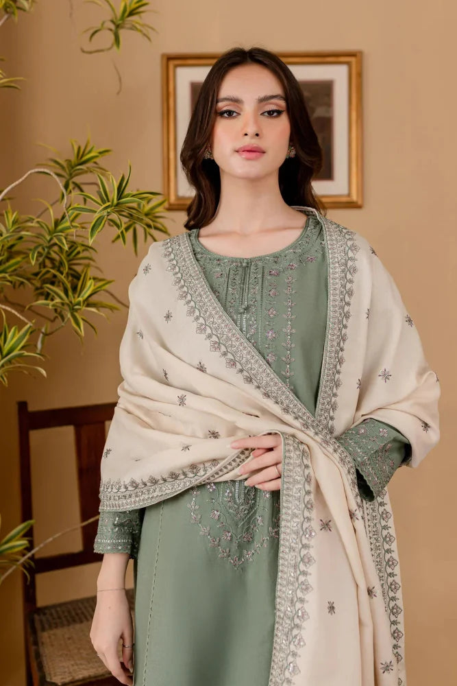 3PC Lawn Embroidered With Lawn Embroidered Dupatta-SS5029