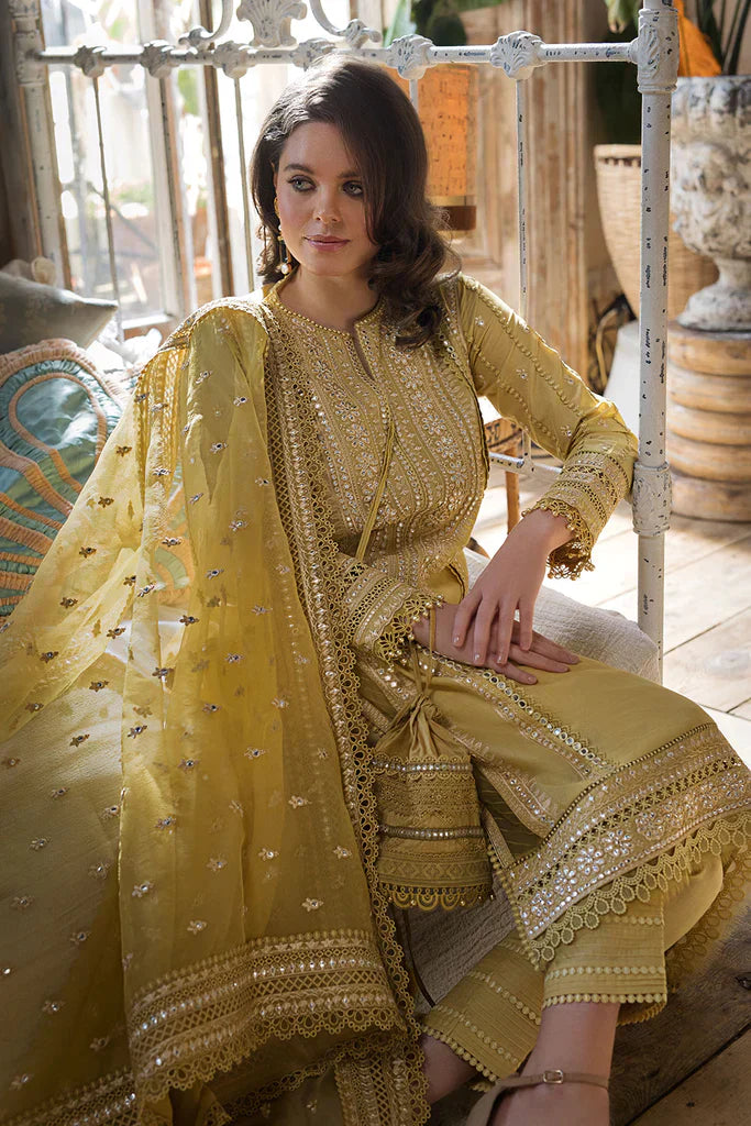 3PC Lawn Embroidered With Organza Embroidered Dupatta- SS1151