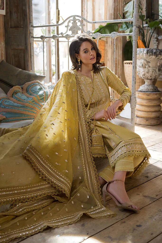 3PC Lawn Embroidered With Organza Embroidered Dupatta- SS1151
