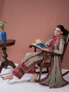 Lawn 3PC Embroidered Shirt with Organza Embroidered Dupatta – ZC1211
