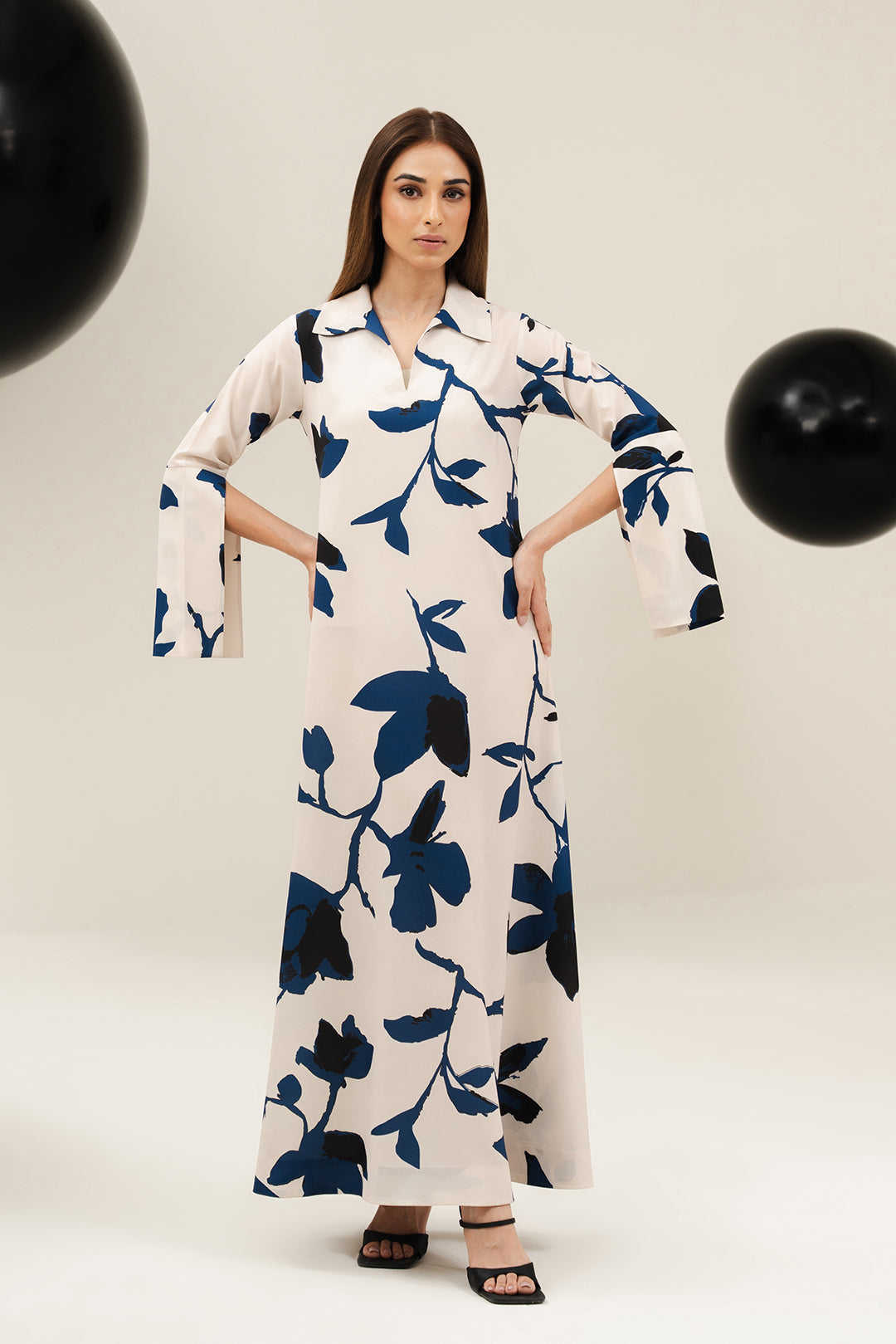 LULUSAR Luxe Silk 2PC Digital Printed Unstitched Dress – ZC852