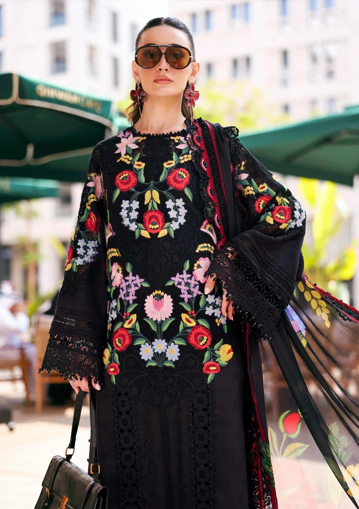 MARIA B 3 piece lawn embroidered FS602