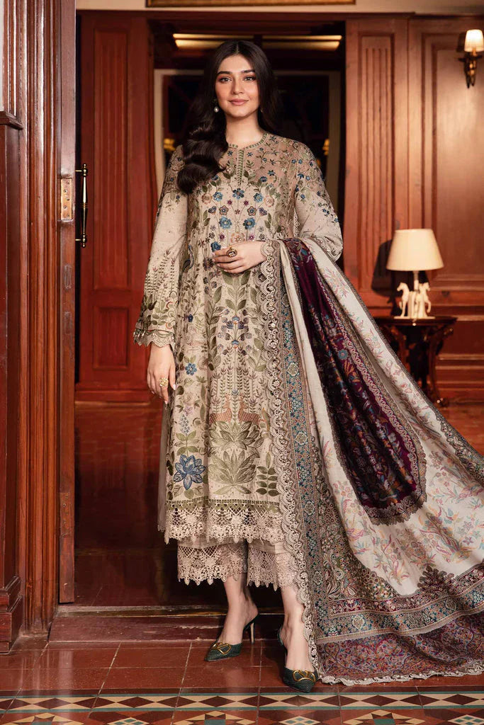 Lawn -3PC Embroidered Shirt with Digital Printed Jacquard Dupatta- SS5160