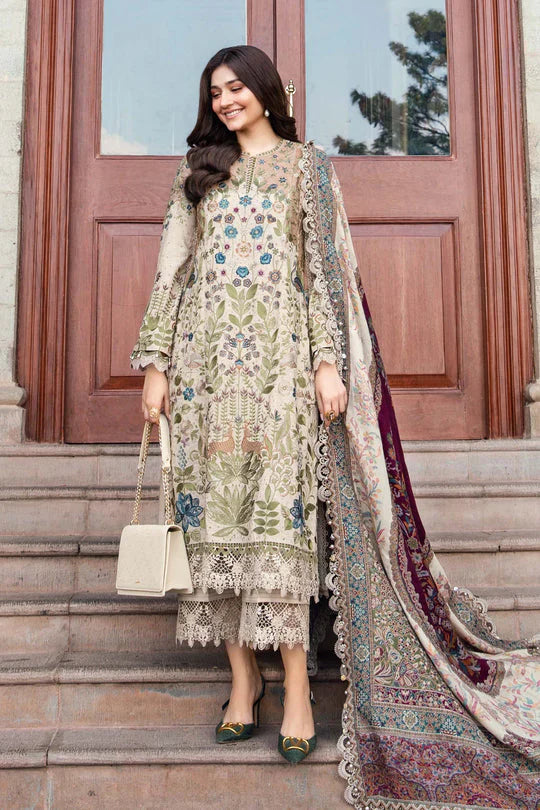 Lawn -3PC Embroidered Shirt with Digital Printed Jacquard Dupatta- SS5160