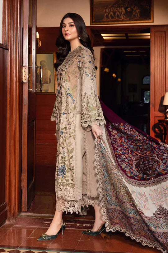 Lawn -3PC Embroidered Shirt with Digital Printed Jacquard Dupatta- SS5160