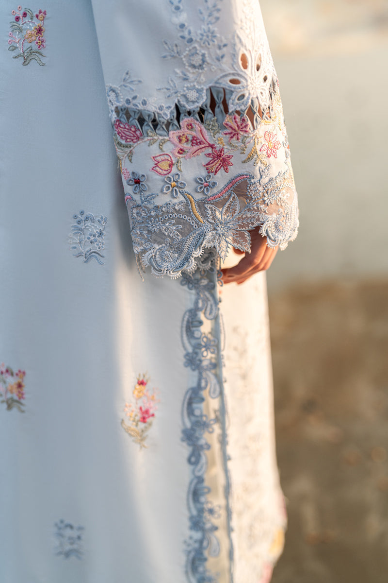 Lawn 3PC Embroidered Shirt with Digital Printed Jacquard Dupatta – ZC1381