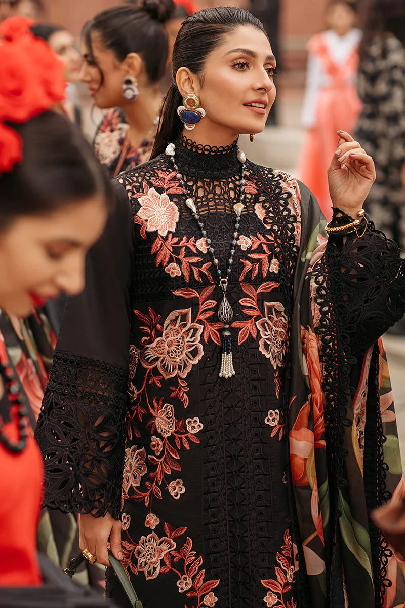 Mushq Black Chikankari 3PC FS5010