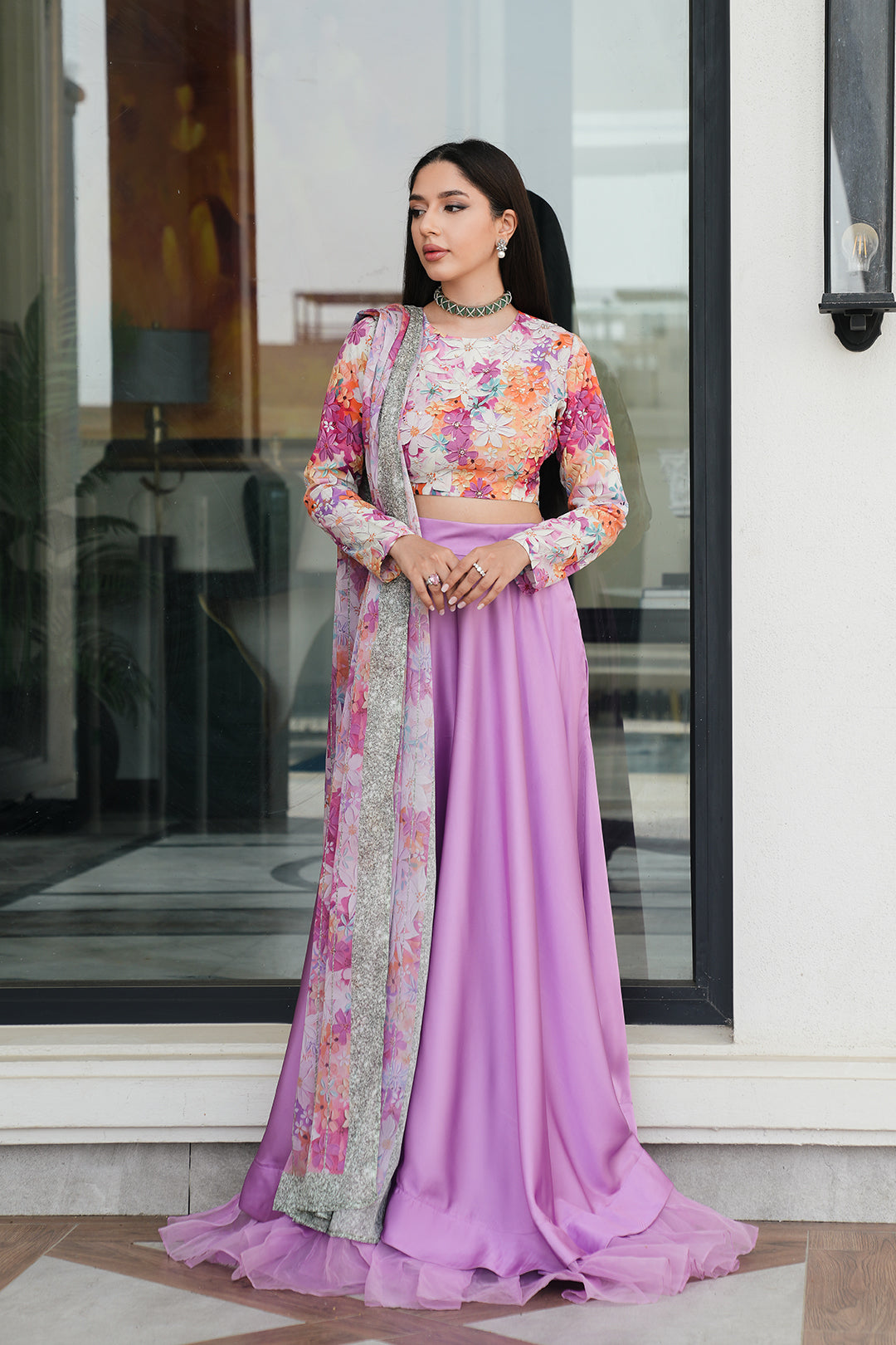 LULUSAR Luxe Silk 3PC Digital Printed Unstitched Dress – ZC872