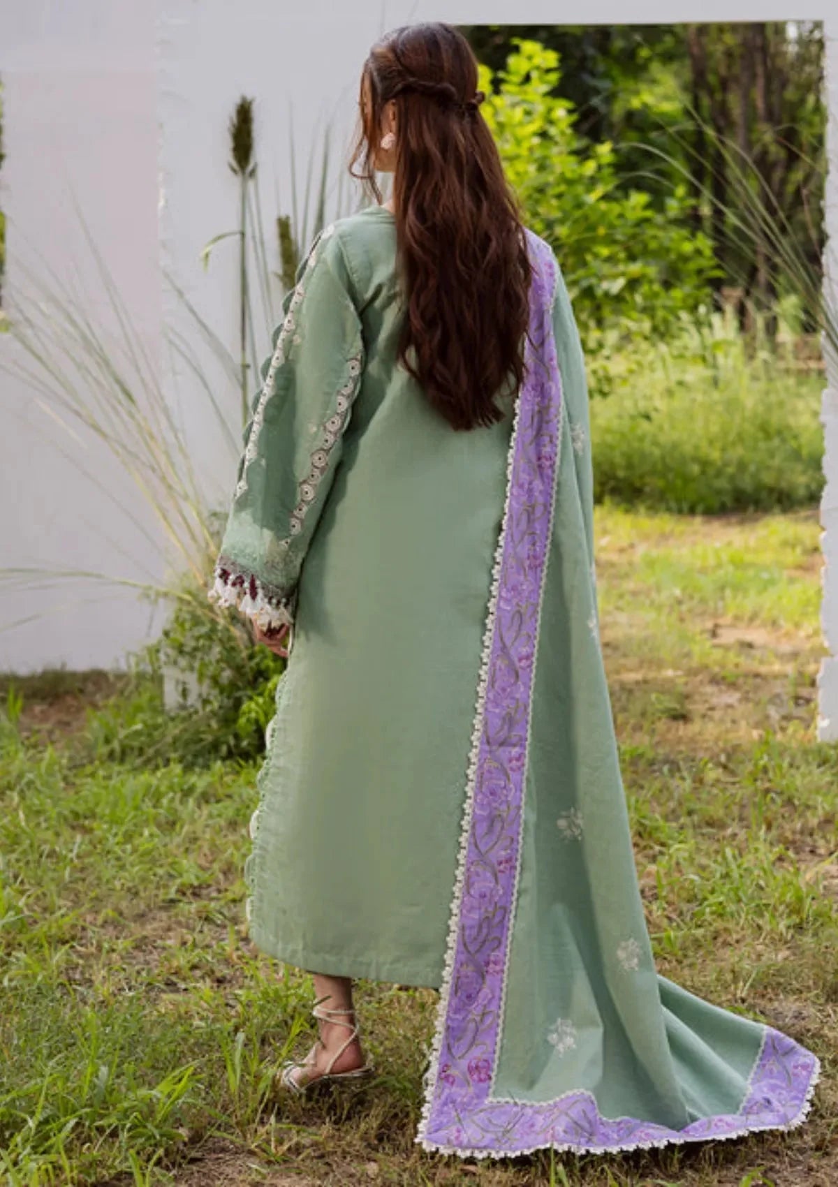 Lawn-3PC Embroidered With Khadi Net Embroidered Dupatta-ss5288