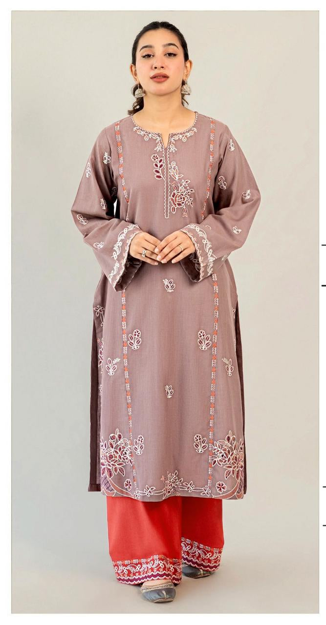 2 piece embroidered lawn FS535