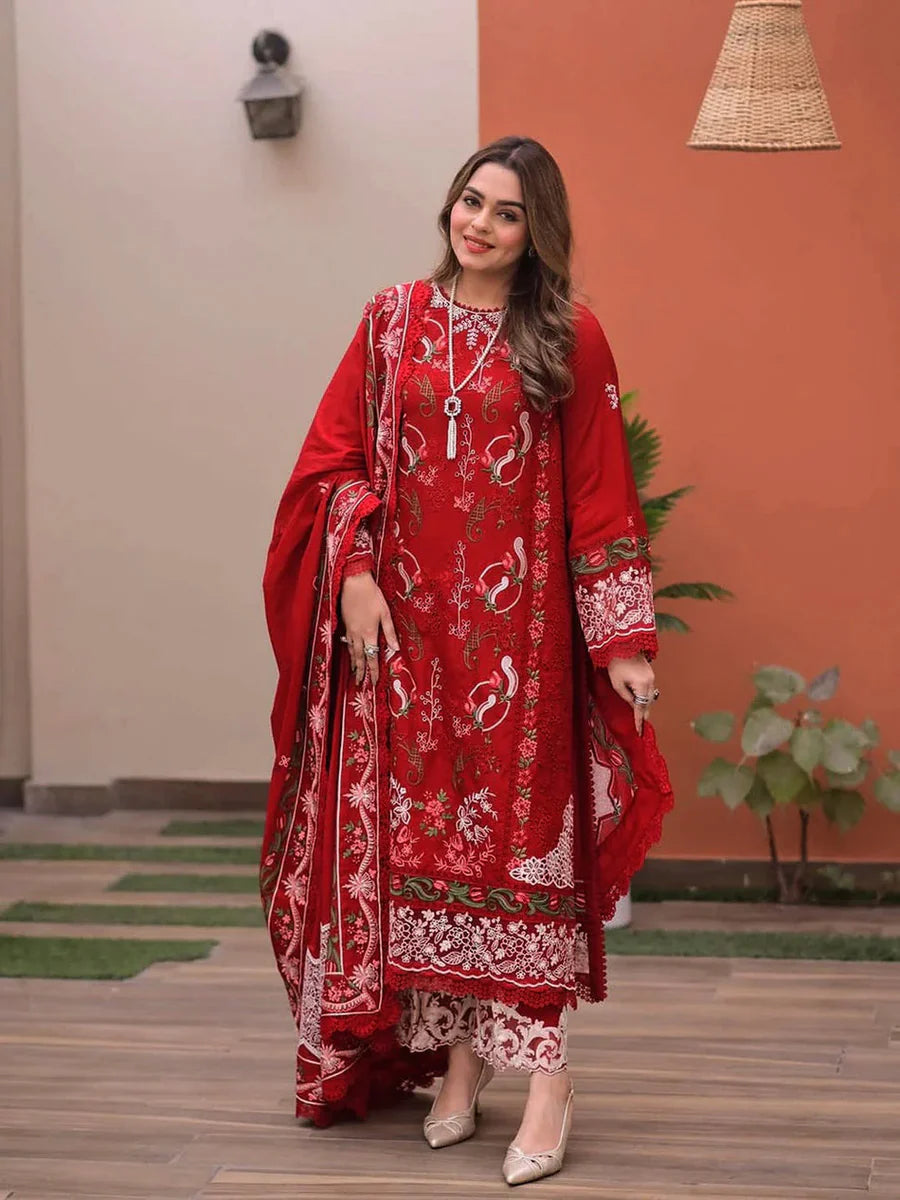 Aneela's 3 piece unstitched FS698