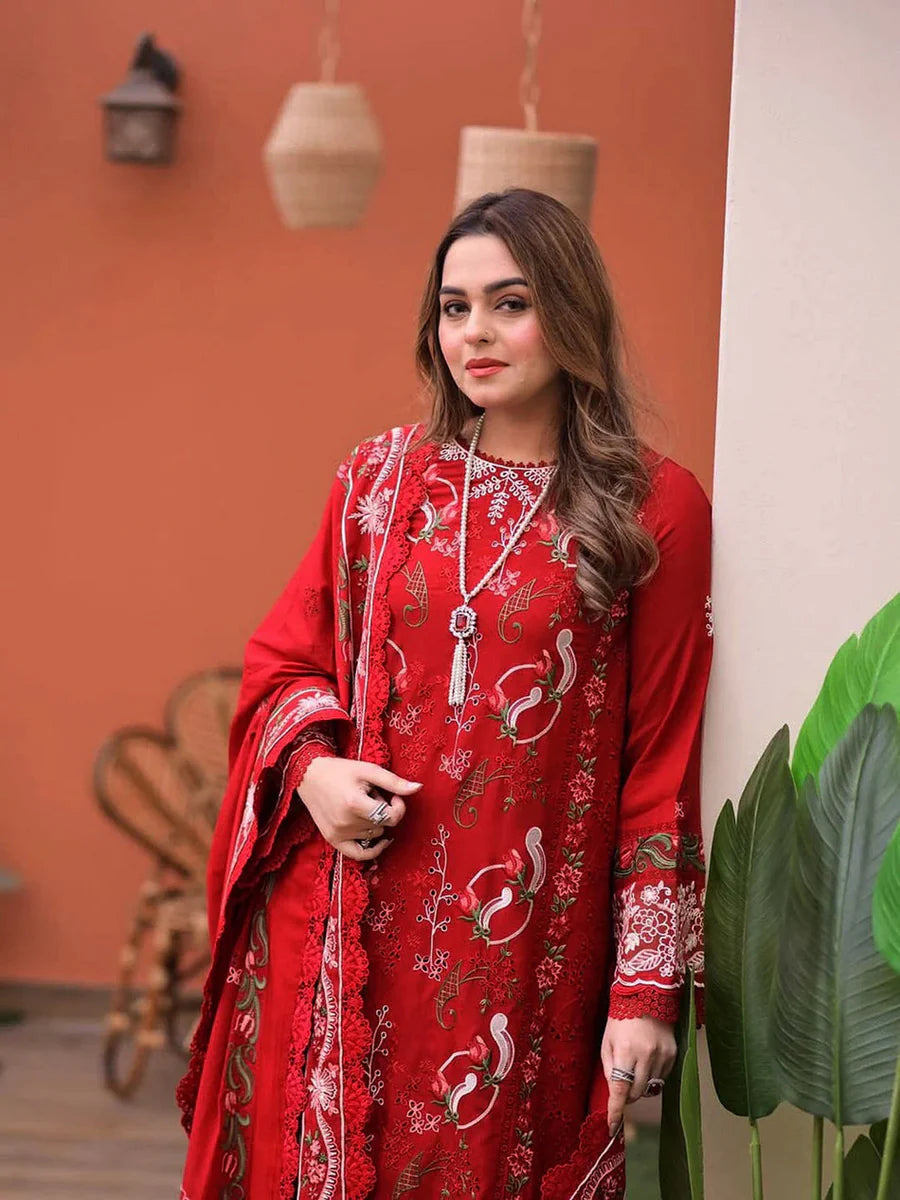 Aneela's 3 piece unstitched FS698
