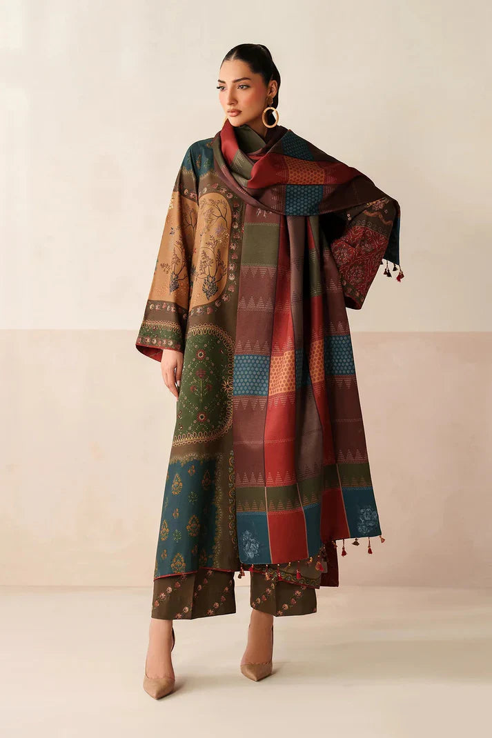 Printed Silk 3PC Set | FS3126