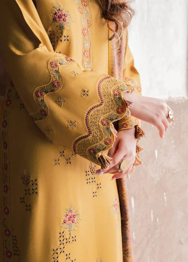 Lawn-3PC Chikankari Embroidered With Digital Printed Jacquard Dupatta-SS5044
