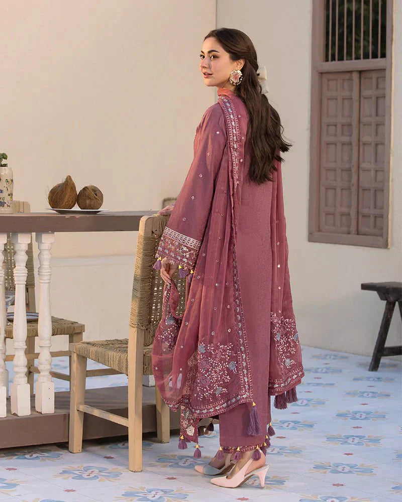 Lawn-3PC Embroidered Shirt with Chiffon Embroidered Dupatta- SS5064