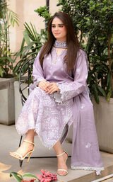Lawn-3PC Embroidered Shirt with Chiffon Embroidered Dupatta-SS5136