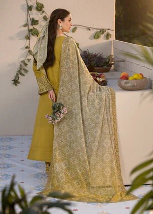 Lawn-3PC Embroidered Shirt with Digital Printed Jacquard Dupatta - SS1324