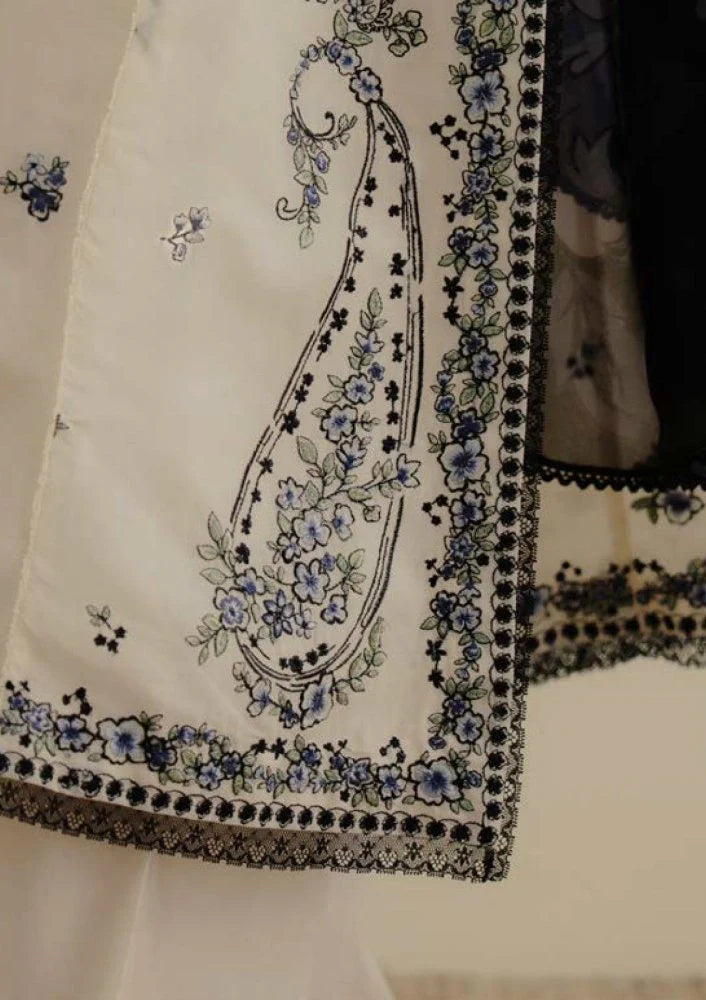 Lawn-3PC Embroidered Shirt with Digital Printed Jacquard Dupatta-SS1400