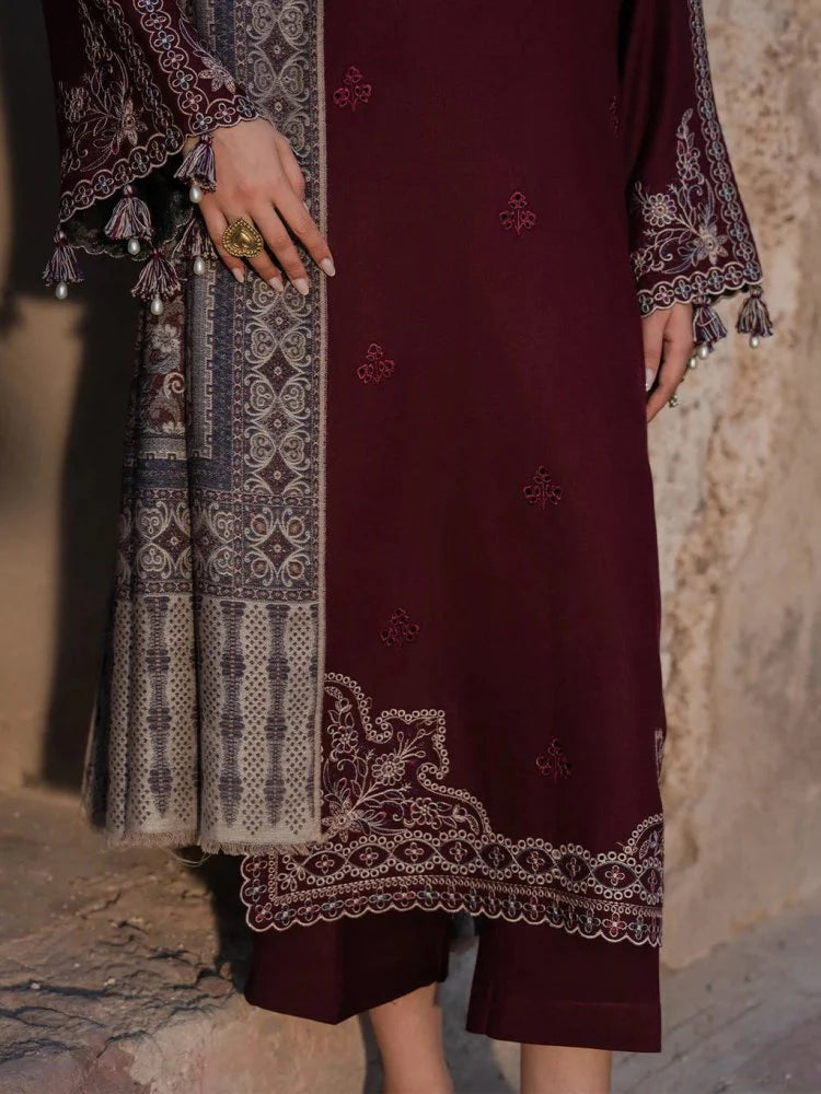 Lawn 3PC Embroidered Shirt with Digital Printed Jacquard Dupatta-5047