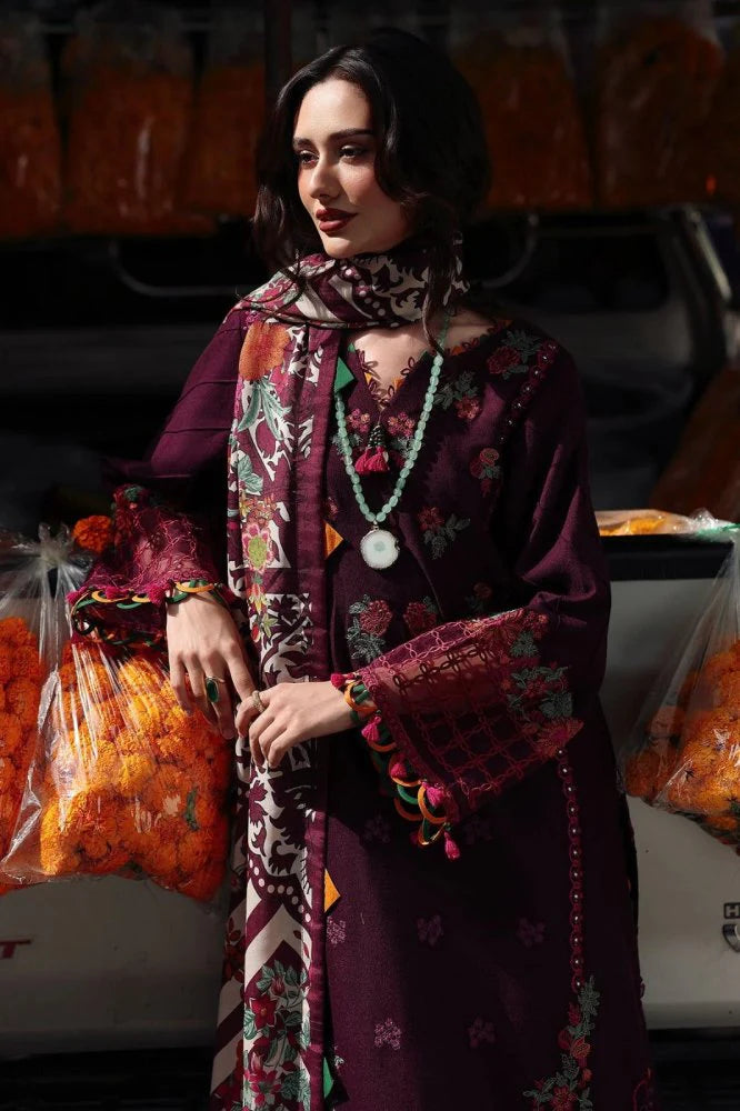 Lawn -3PC Embroidered Shirt with Digital Printed Jacquard Dupatta- SS5059