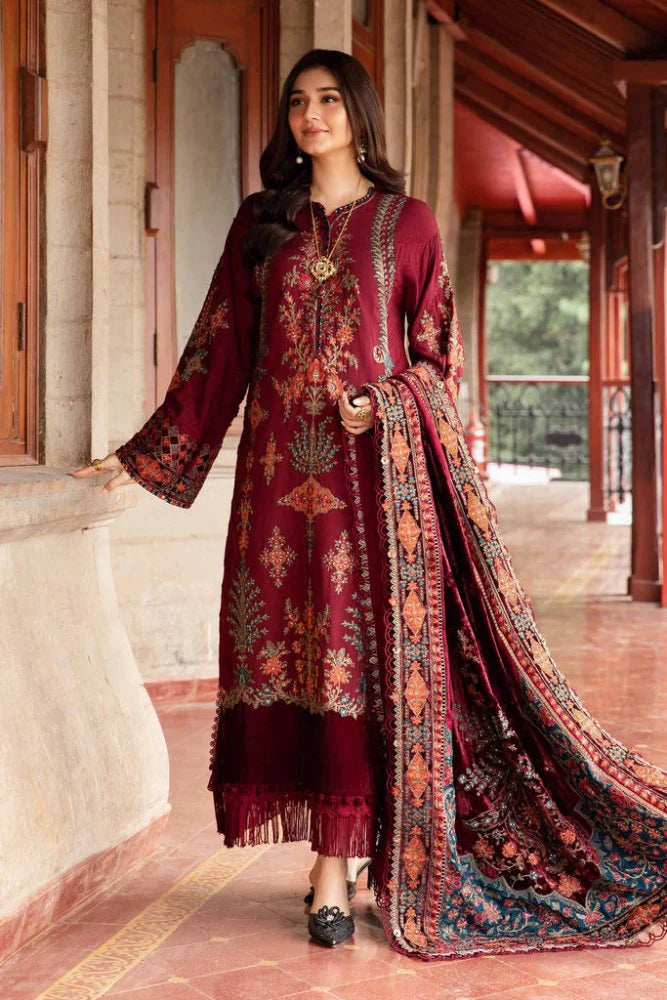 Lawn-3PC Embroidered Shirt with Digital Printed Jacquard Dupatta - SS5164