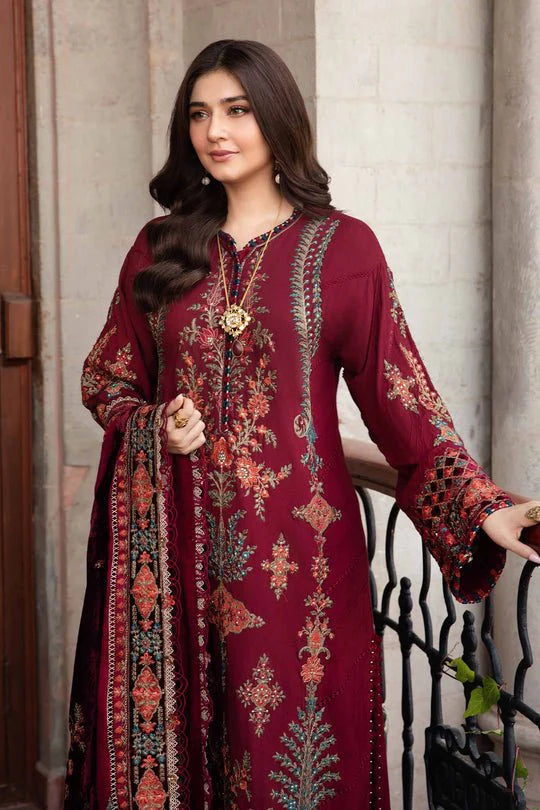 Lawn-3PC Embroidered Shirt with Digital Printed Jacquard Dupatta - SS5164