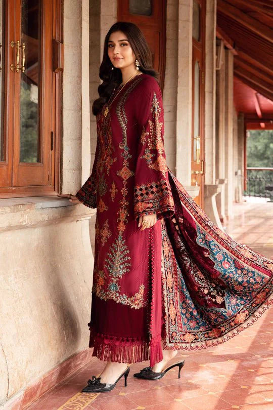 Lawn-3PC Embroidered Shirt with Digital Printed Jacquard Dupatta - SS5164