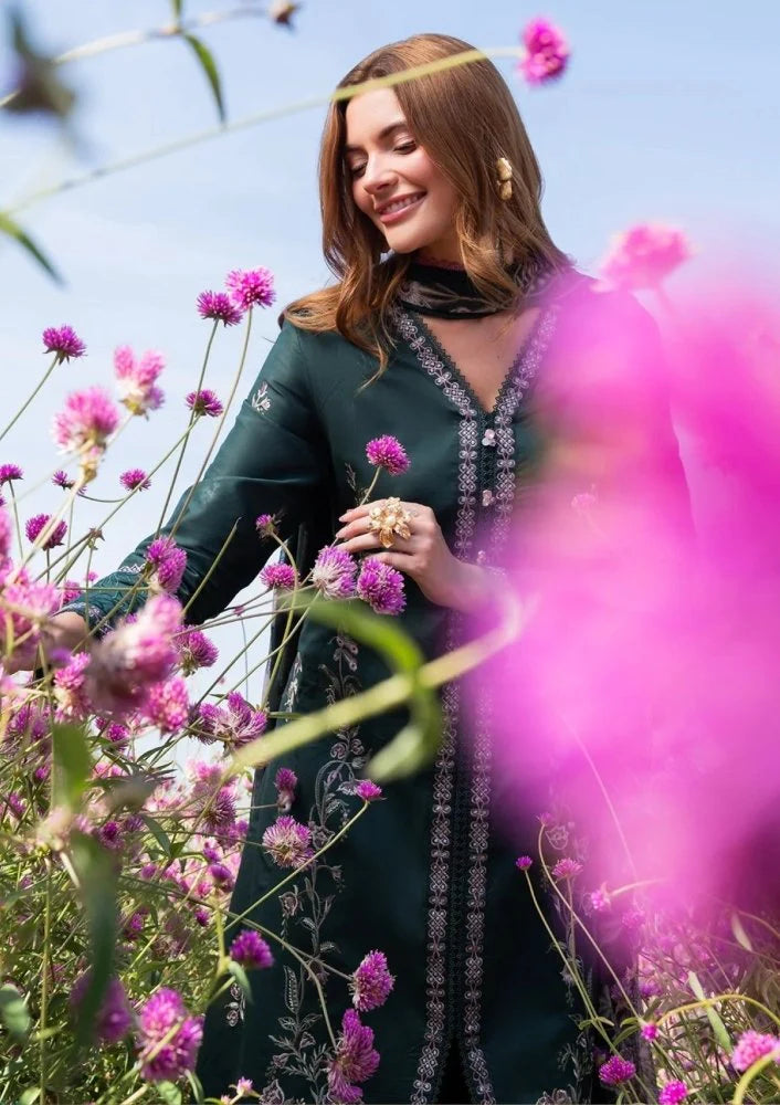 Lawn-3PC Embroidered Shirt With Digital Printed Jacquard Dupatta-SS5330