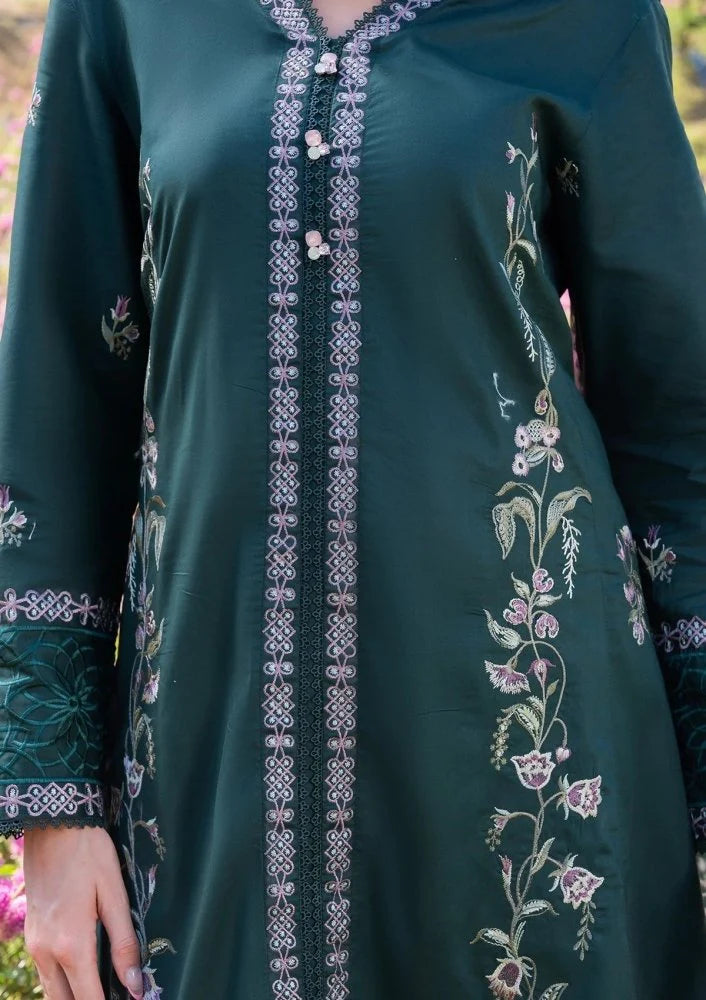 Lawn-3PC Embroidered Shirt With Digital Printed Jacquard Dupatta-SS5330