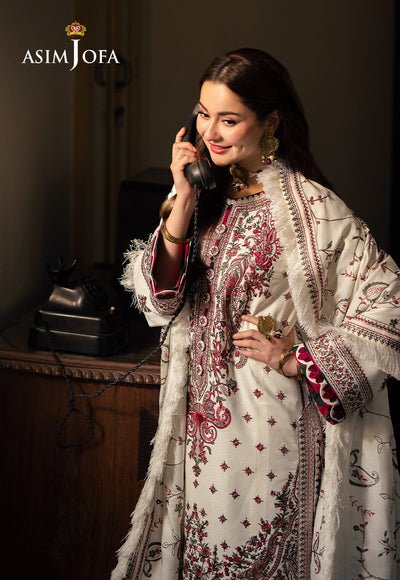 Lawn-3PC Embroidered Shirt With Digital Printed Jauqard Dupatta-SS5051