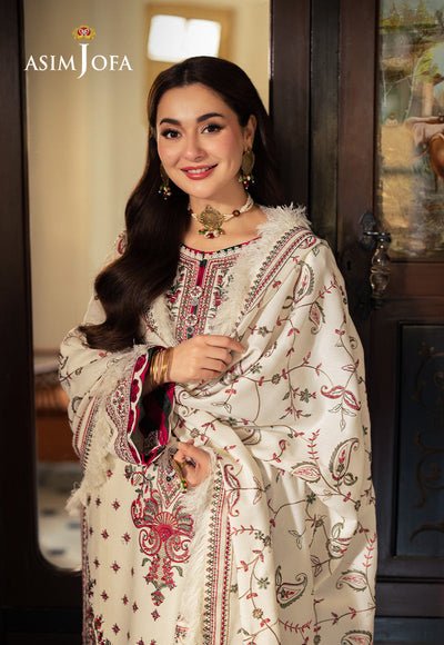 Lawn-3PC Embroidered Shirt With Digital Printed Jauqard Dupatta-SS5051