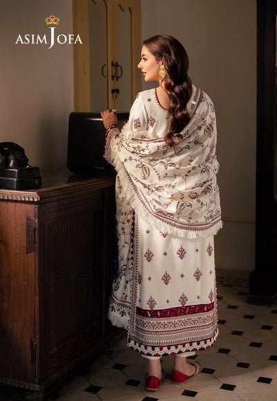 Lawn-3PC Embroidered Shirt With Digital Printed Jauqard Dupatta-SS5051