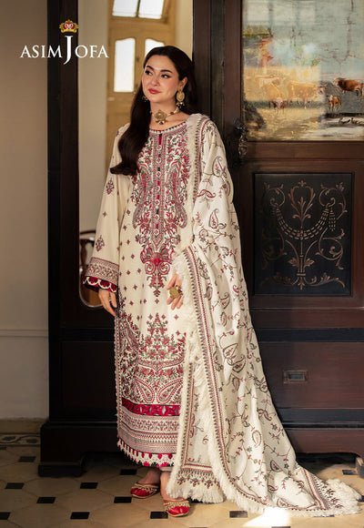 Lawn-3PC Embroidered Shirt With Digital Printed Jauqard Dupatta-SS5051