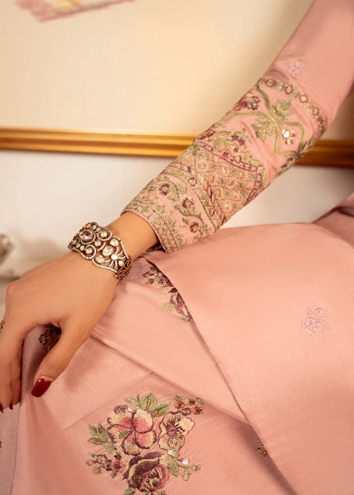 Lawn-3PC Embroidered Shirt With Khadi Net Sequins Embroidered Dupatta-SS5101