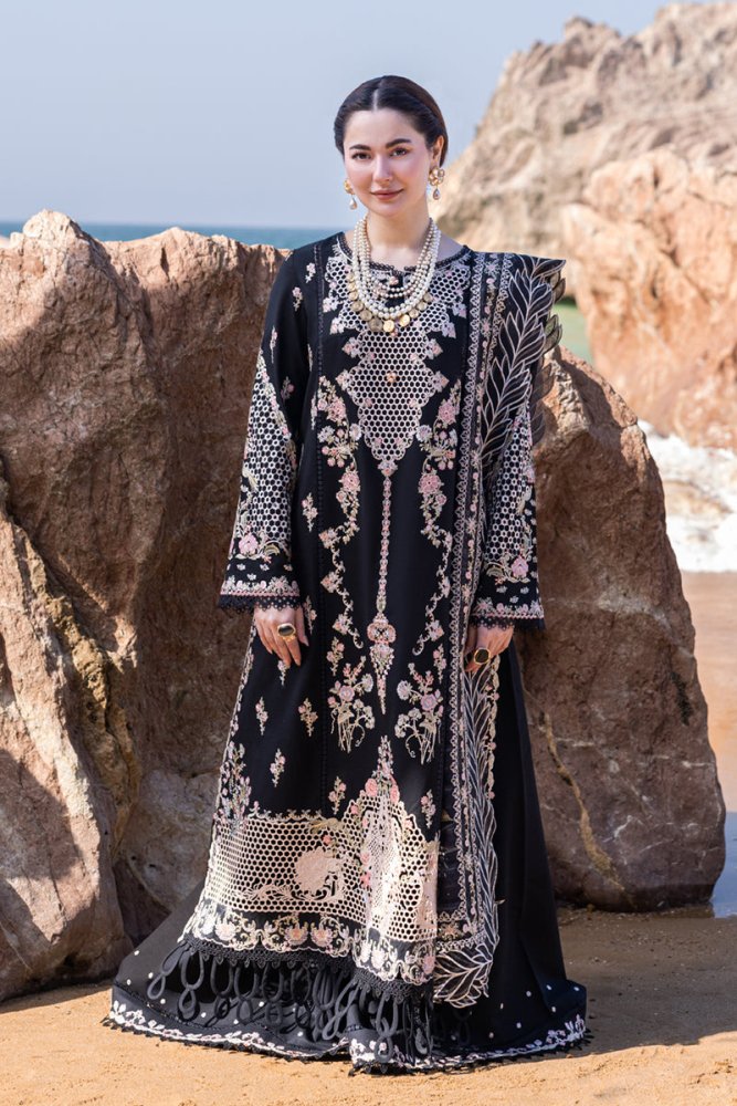 Lawn-3PC Embroidered Shirt With Organza Embroidered Dupatta-SS5400