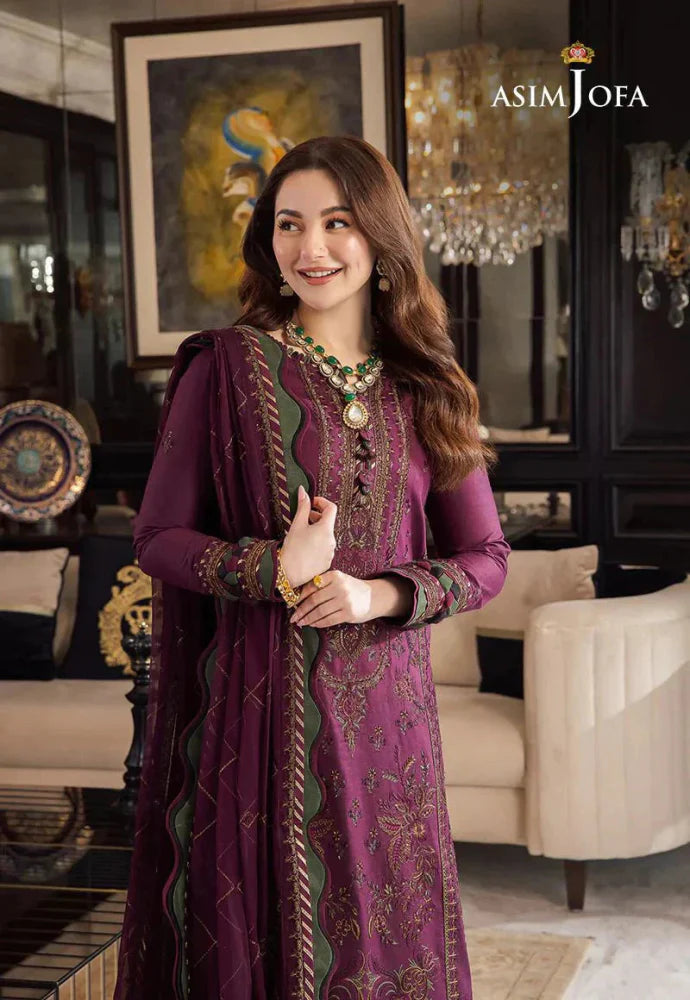 Lawn 3PC Embroidered With Chiffon Embroidered Dupatta- SS5015