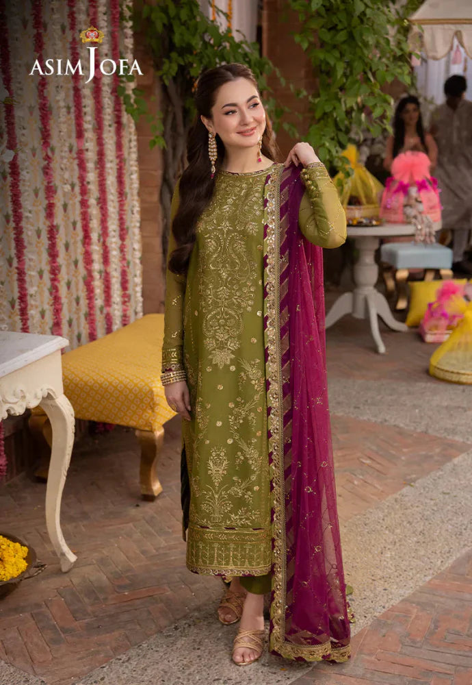 Lawn 3PC Embroidered With Chiffon Embroidered Dupatta-SS5020