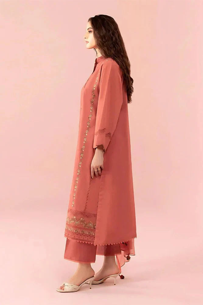 Lawn 3PC Embroidered with Chiffon Embroidered Dupatta-SS5034