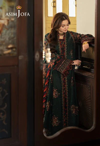 Lawn 3PC Embroidered With Chiffon Embroidered Dupatta-SS5084