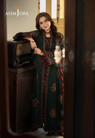 Lawn 3PC Embroidered With Chiffon Embroidered Dupatta-SS5084