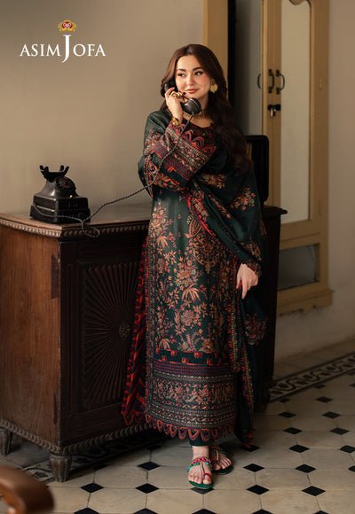 Lawn 3PC Embroidered With Chiffon Embroidered Dupatta-SS5084