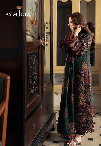 Lawn 3PC Embroidered With Chiffon Embroidered Dupatta-SS5084