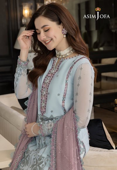 Lawn 3PC Embroidered With Chiffon Embroidered Dupatta-SS5156