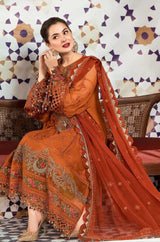 Lawn-3PC Embroidered With Chiffon Embroidered Dupatta-5181