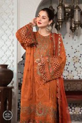 Lawn-3PC Embroidered With Chiffon Embroidered Dupatta-5181